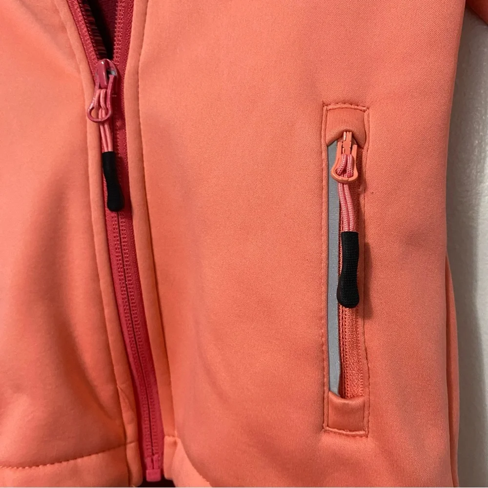 Crivit Toddler Girls Softshell Full Zip Hooded Jacket Pink Sz 2-4 YRS Outerwear